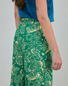 Asis Percales Crocodylus Wide Leg Pants Green