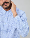 Asis Percales Crocodylus Regular Shirt Blue