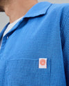 Asis Percales Daisy Checks Oversize Shirt Blue