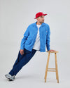 Asis Percales Daisy Checks Oversize Shirt Blue