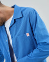 Asis Percales Daisy Checks Oversize Shirt Blue