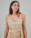 Pastel Wavy Stripes Strap Dress