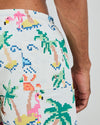 Tropical Pixel Swimwear Ecru