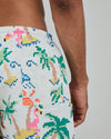 Tropical Pixel Swimwear Ecru