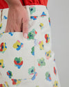 Mini Flower Straigh Leg Pants Ecru