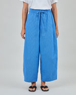 Checks Balloon Pants Blue