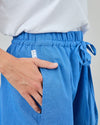Checks Balloon Pants Blue
