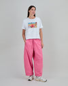 Checks Balloon Pants Pink