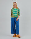 Stripes Boxy Tee Yellow