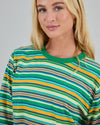 Stripes Boxy Tee Yellow