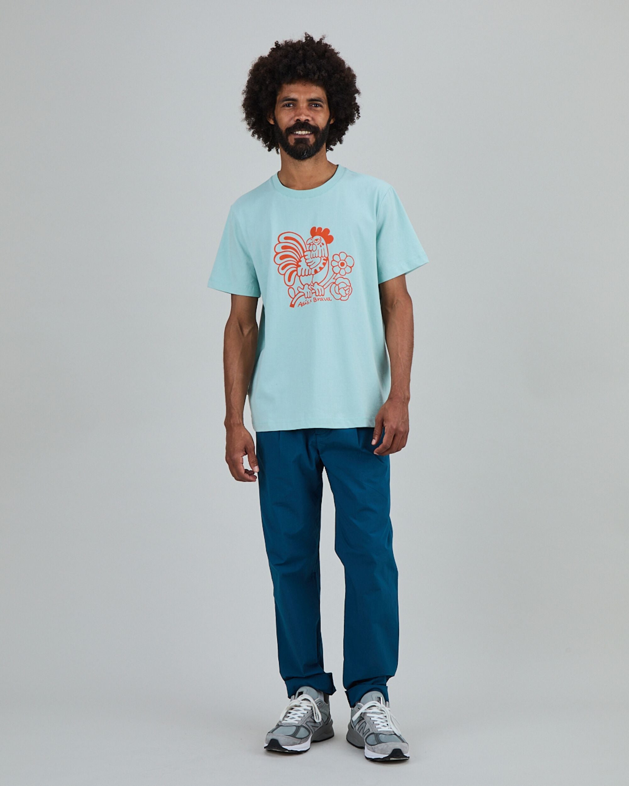 Asis Percales Kikiriki Oversize T-Shirt blue