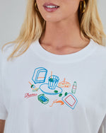 Chiringuito Embroidery Oversize Tee White