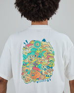 Asis Percales Party Animal Oversize T-Shirt White