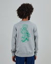 Asis Percales Crocodylus Sweatshirt Grey Melange