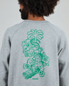 Asis Percales Crocodylus Sweatshirt Grey Melange