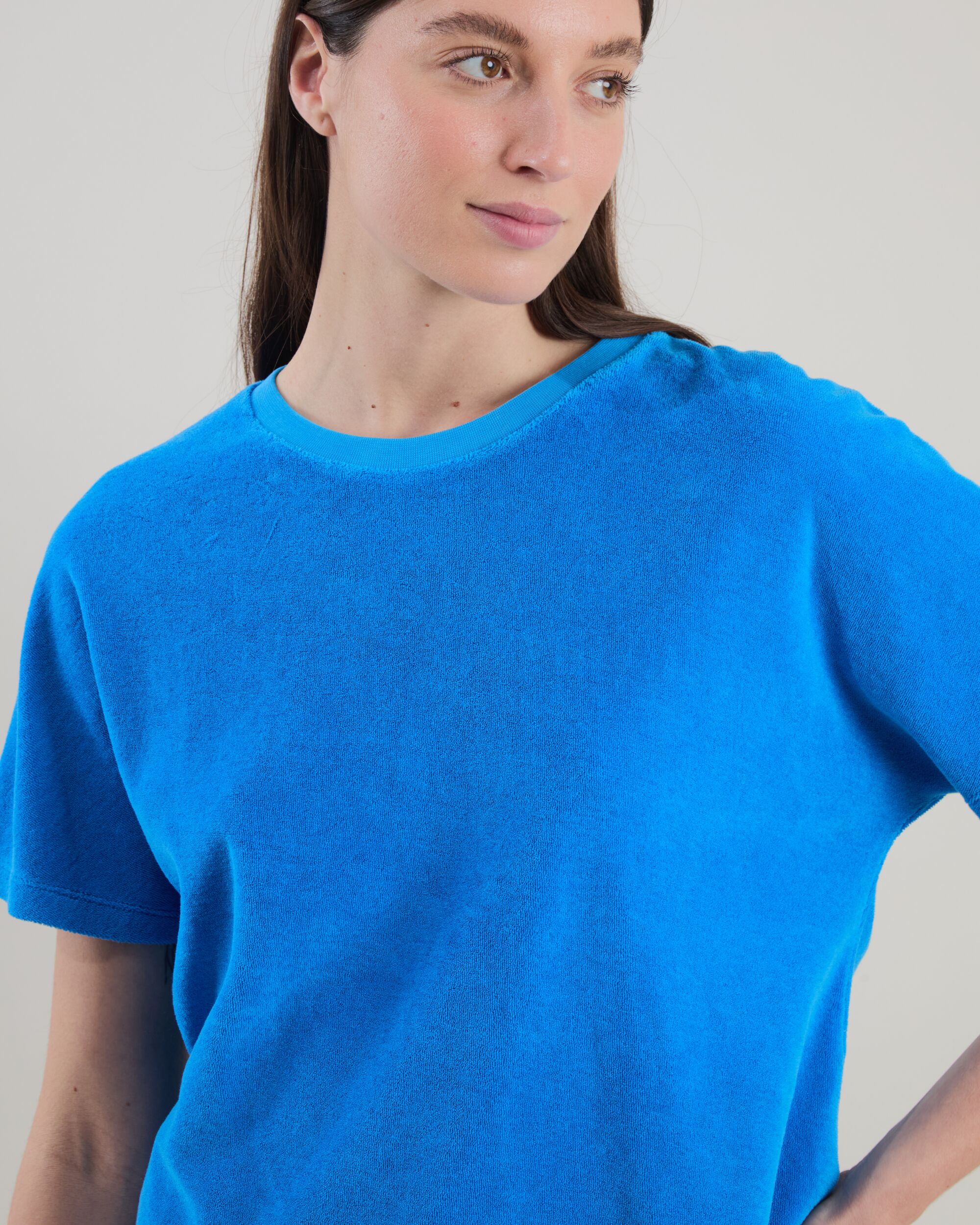 Terry oversize Tee Blue
