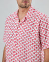 Atari Monogram Aloha Shirt Red