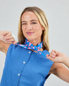 Wavy Stripes Cotton Scarf