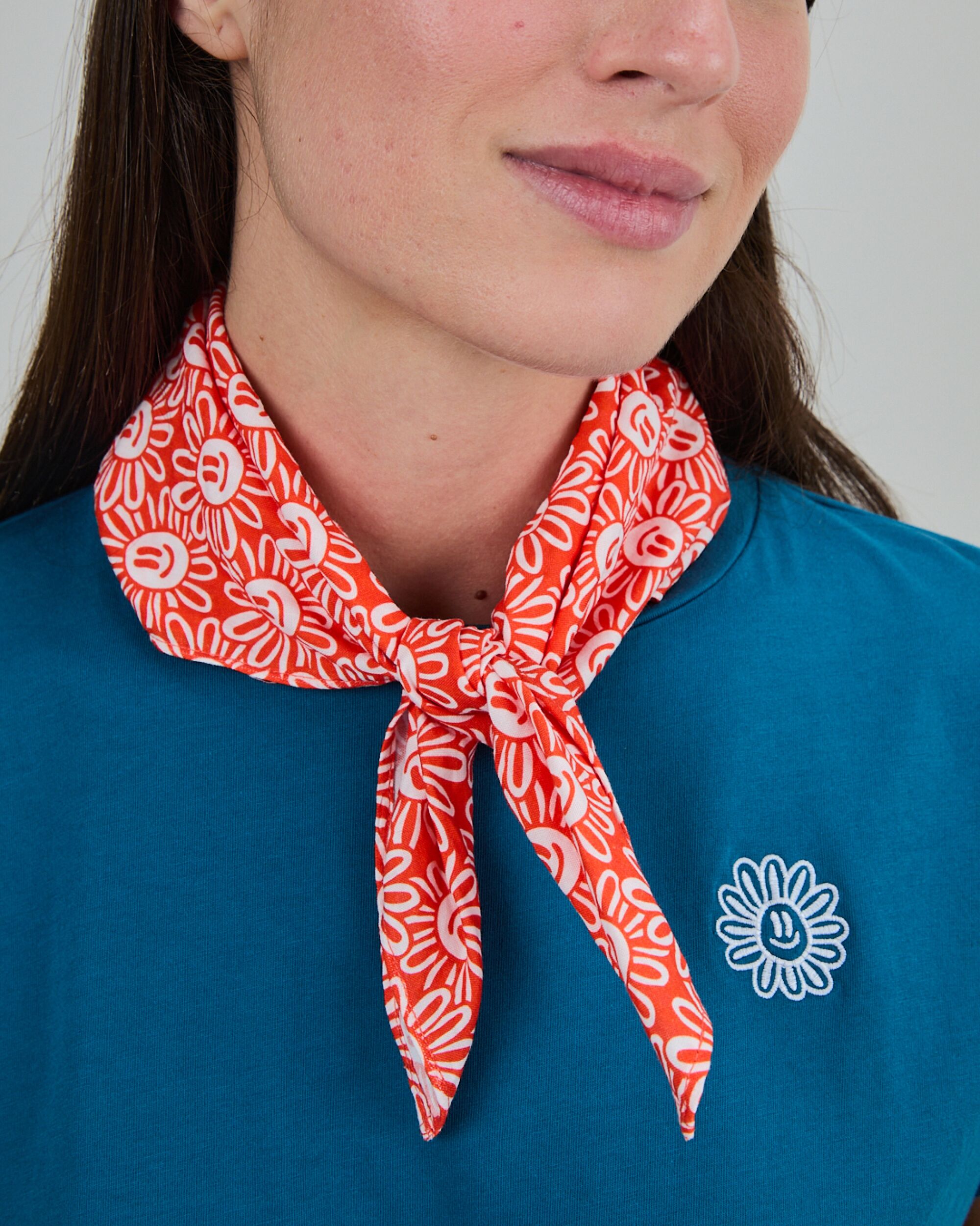 Asis Percales Daisy Cotton Scarf