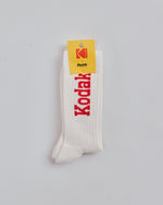 Kodak Jacquard Ribbed Socks Ecru