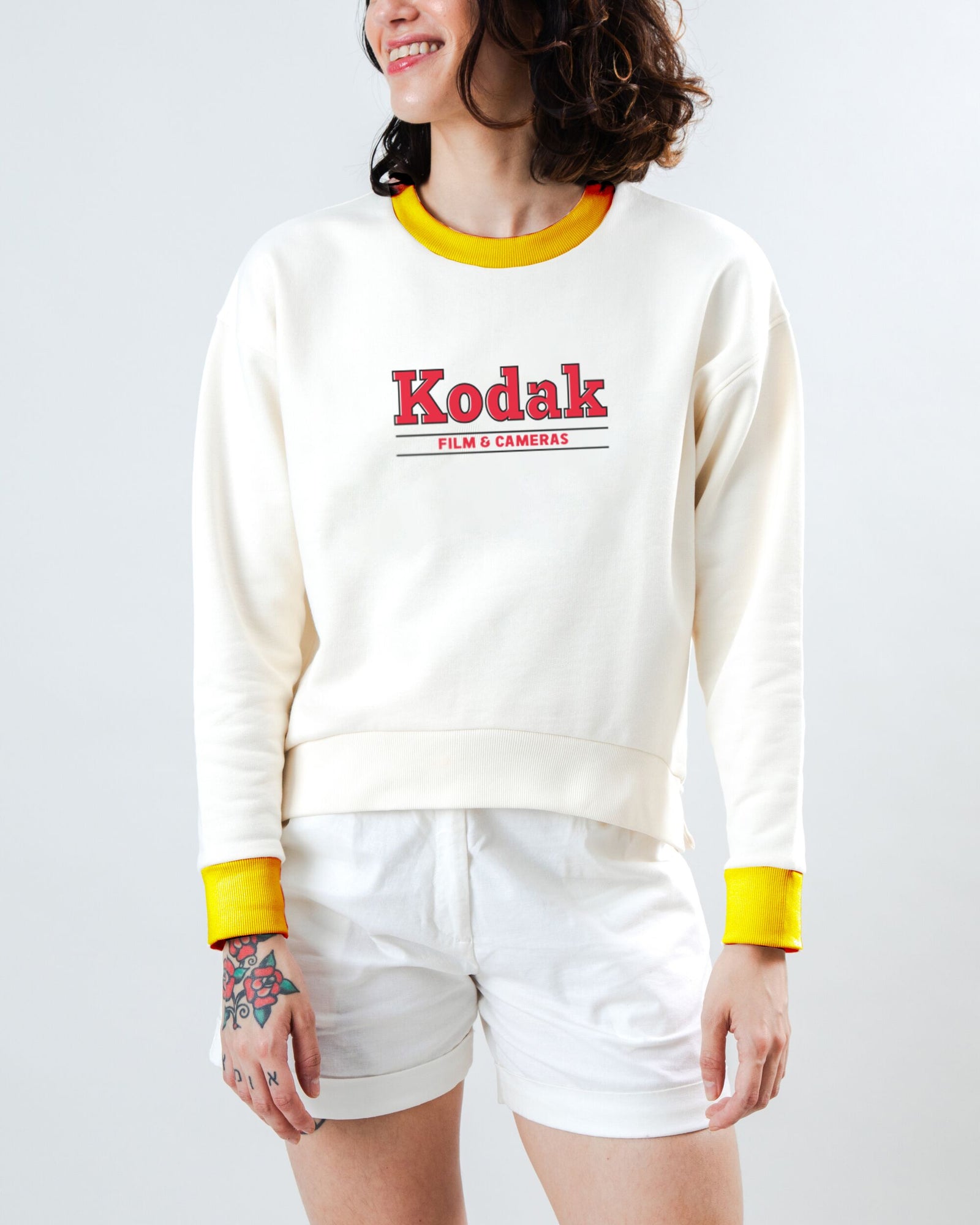 Kodak Retro FIlm Sweatshirt W Ecru
