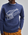 Peanuts Snowy Wool Sweater Blue