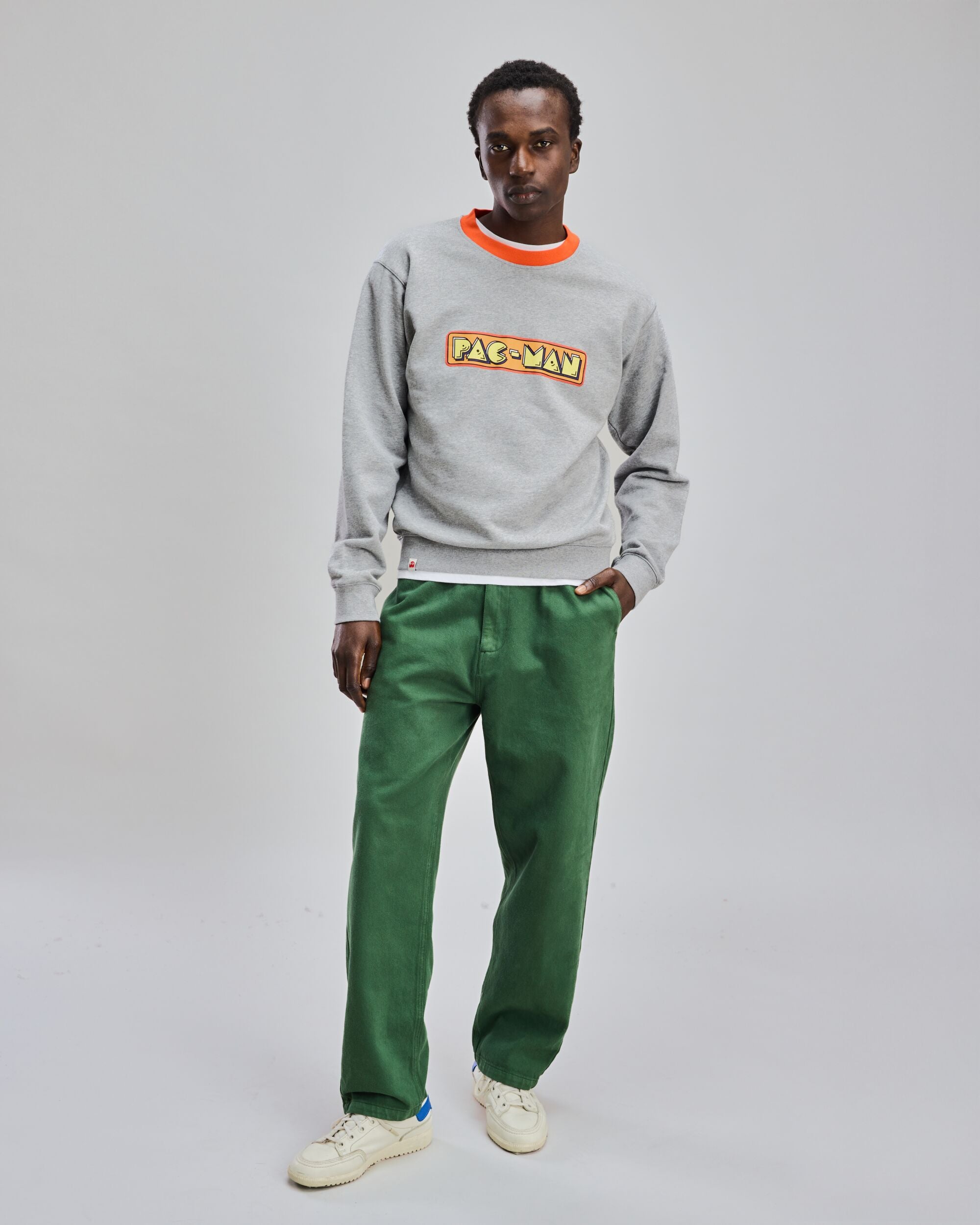 PAC-MAN Retro Logo Sweatshirt Grey