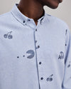 PAC-MAN Retro Flannel Light Blue Shirt