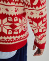 PAC-MAN Winter Cotton Sweater Red