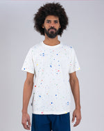Splash Paint Tshirt Ecru