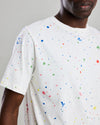 Splash Paint Tshirt Ecru