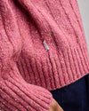 Wool Ribbed Sweater Pink