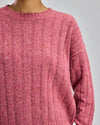 Wool Ribbed Sweater Pink