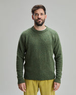 Wool Raglan Sweater Green