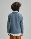 Wool Raglan Sweater Blue