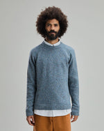 Wool Raglan Sweater Blue