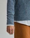 Wool Raglan Sweater Blue