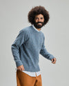 Wool Raglan Sweater Blue
