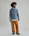 Wool Raglan Sweater Blue