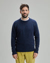 Wool Raglan Sweater Dark Blue