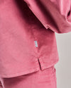 Velvet Boxy Shirt Pink Rose