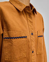 Wavy Pocket Boxy Shirt Camel