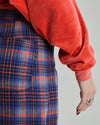 Flannel Checks Straight Leg Pants