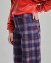 Flannel Checks Straight Leg Pants