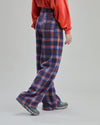 Flannel Checks Straight Leg Pants