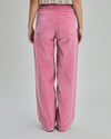 Velvet Straight Leg Pants Rose Pink