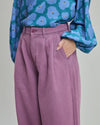 Wide Leg Pants Washed Lavender