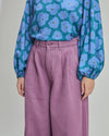 Wide Leg Pants Washed Lavender