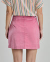 Velvet Mini Skirt Pink Rose