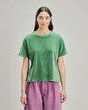 Oversize Velvet Tee Ligth Green